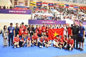 Đội tuyển bóng rổ Việt Nam giành HCV lịch sử ở nội dung 3x3 nữ tại SEA Games 32.